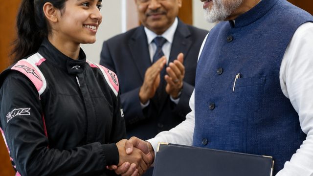 Indian Racing Prodigy Atiqa Mir Receives