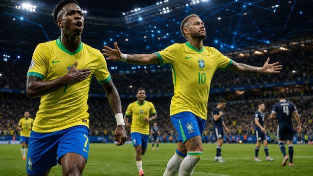 Brazil Dominates Scotland with Vinicius'